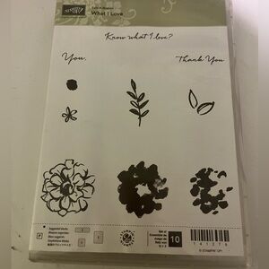 Stampin' Up! 141276 WHAT I LOVE Stamp Set Used